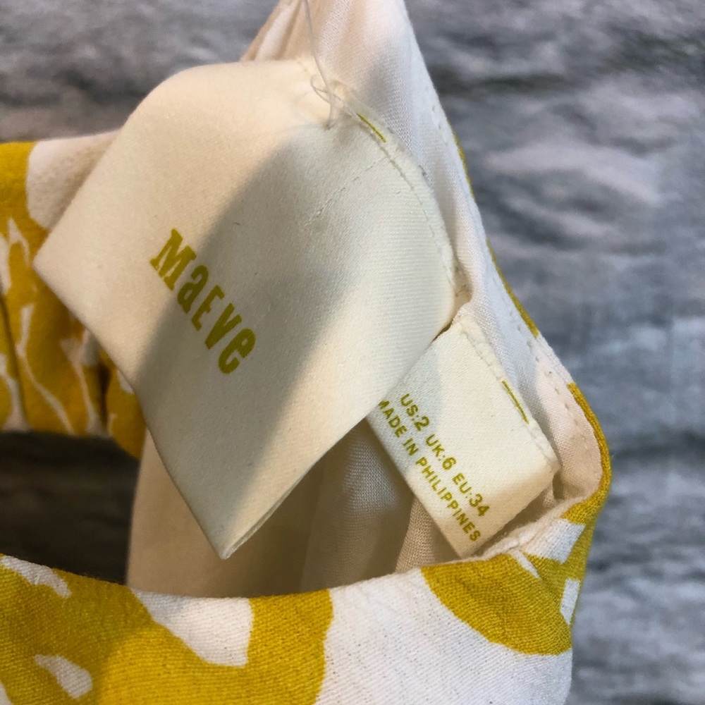 Anthro Maeve Goldenrod Brittany Ruffle Jumpsuit - Picture 8 of 8